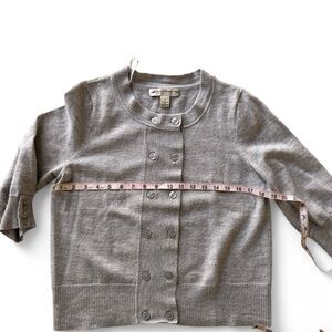 David Brooks Italian Merino Gray Sweater